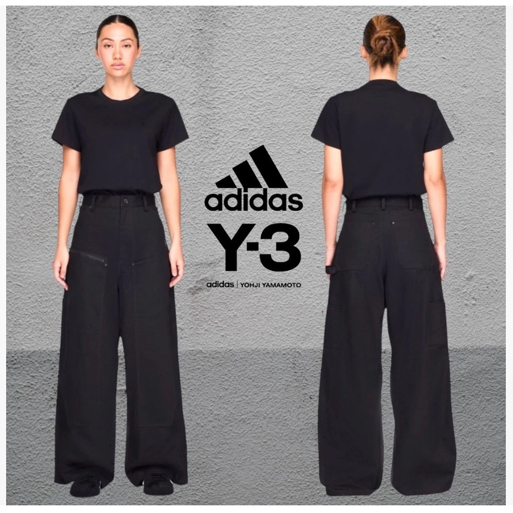 Y-3 x Adidas [S] Twill Wide Leg Utility Pants